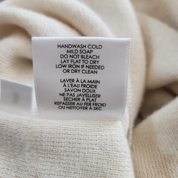 Lauren Manoogian Knit Maxi Dress Size 3 Large Baby Alpaca Organic Cotton Cream - Picture 10 of 13